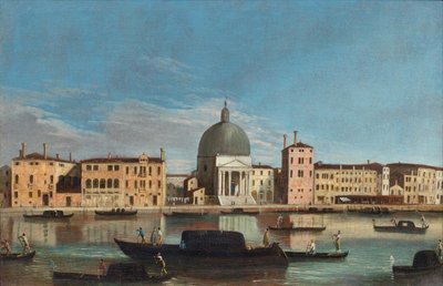 Grand Canal with the Church of San Simeone Piccolo by Master of the Langmatt Foundation Views